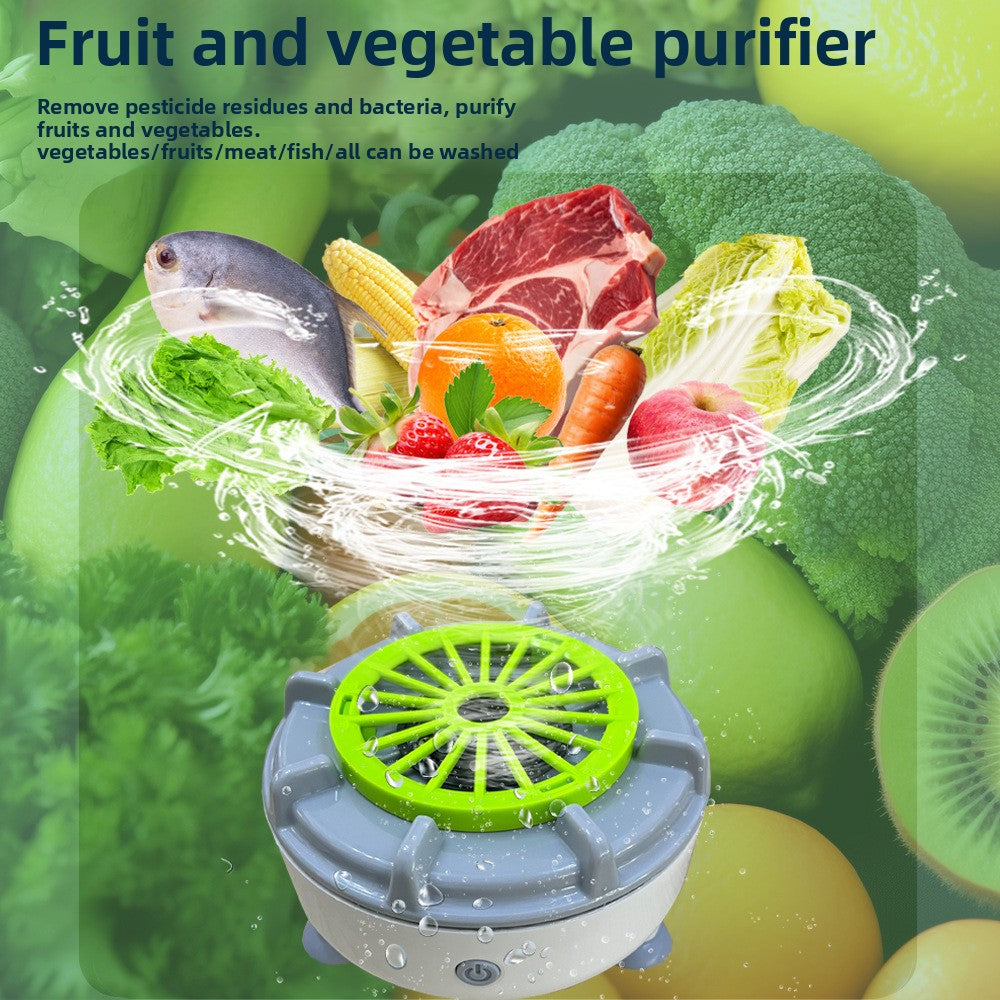 Home Vegetable and Fruit Washer ? Turbine Purifier for Removing Pesticide Residues