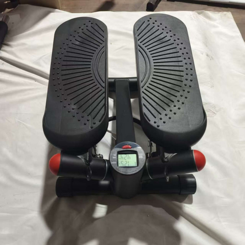Mini Hydraulic Stepper Machine for Home Fitness, 11-Speed Adjustable Silent Climbing Stepper with Drawstring and Floor Mat