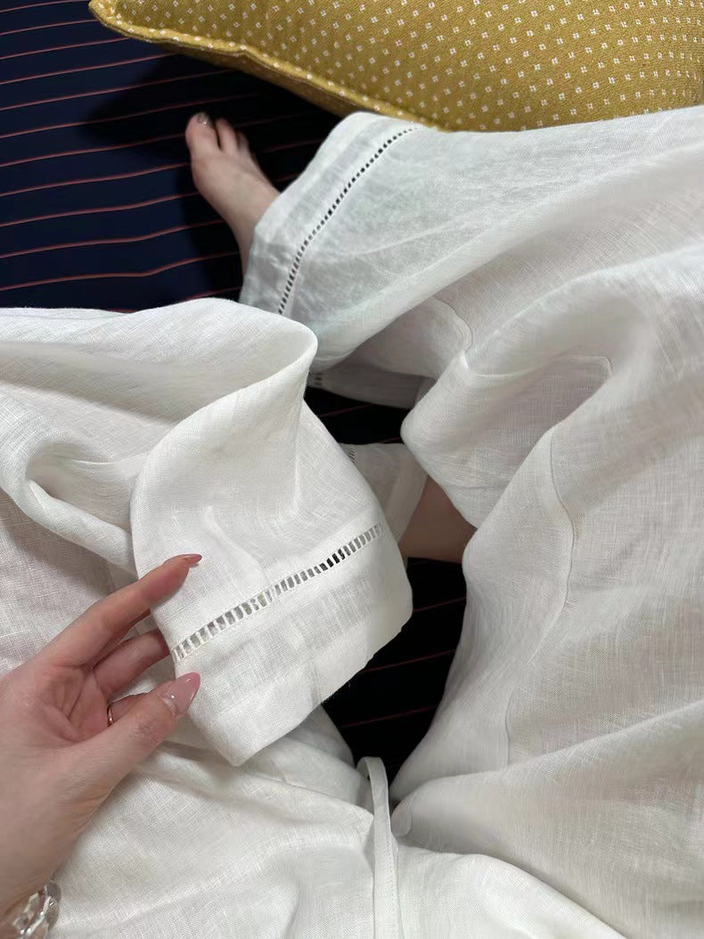 Linen Straight Leg Pants for Women