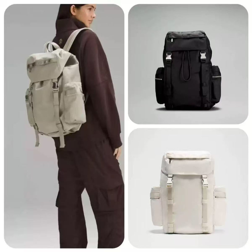 Dual-Compartment 25L Hiking Backpack with Cap