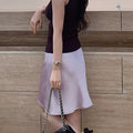Acetate Satin Bodycon Skirt