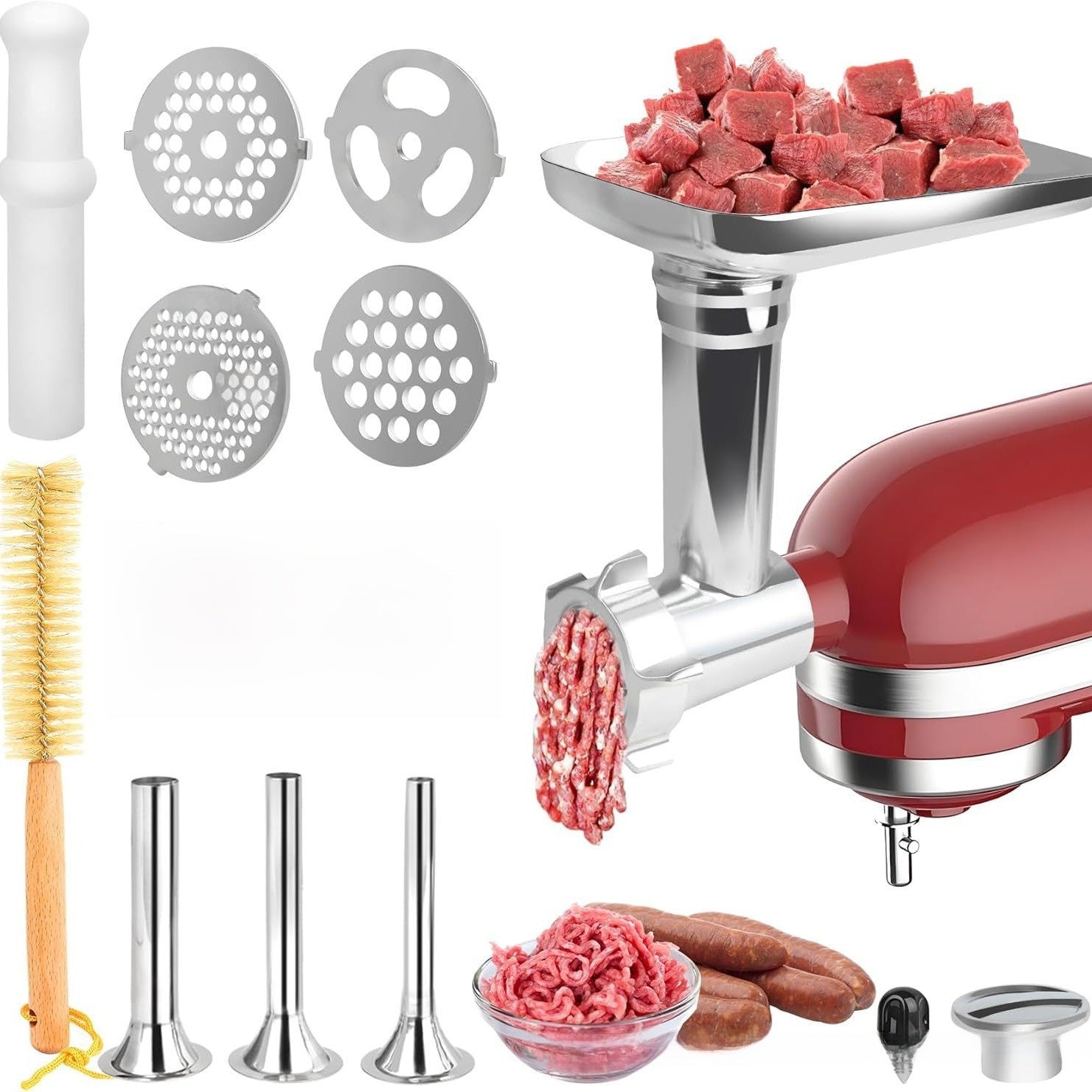 Compatible Meat Grinder and Sausage Stuffer Accessories