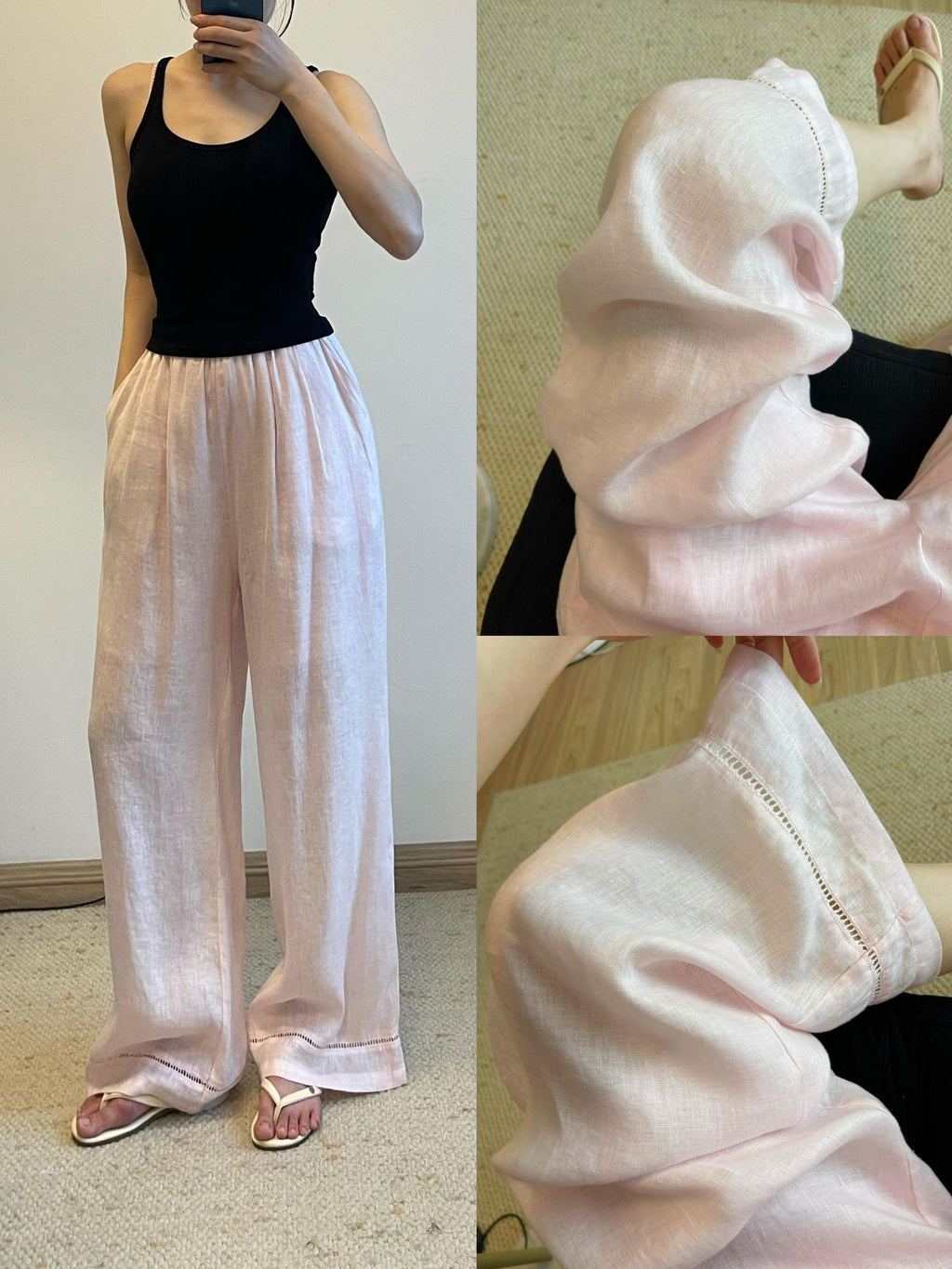 Linen Straight Leg Pants for Women