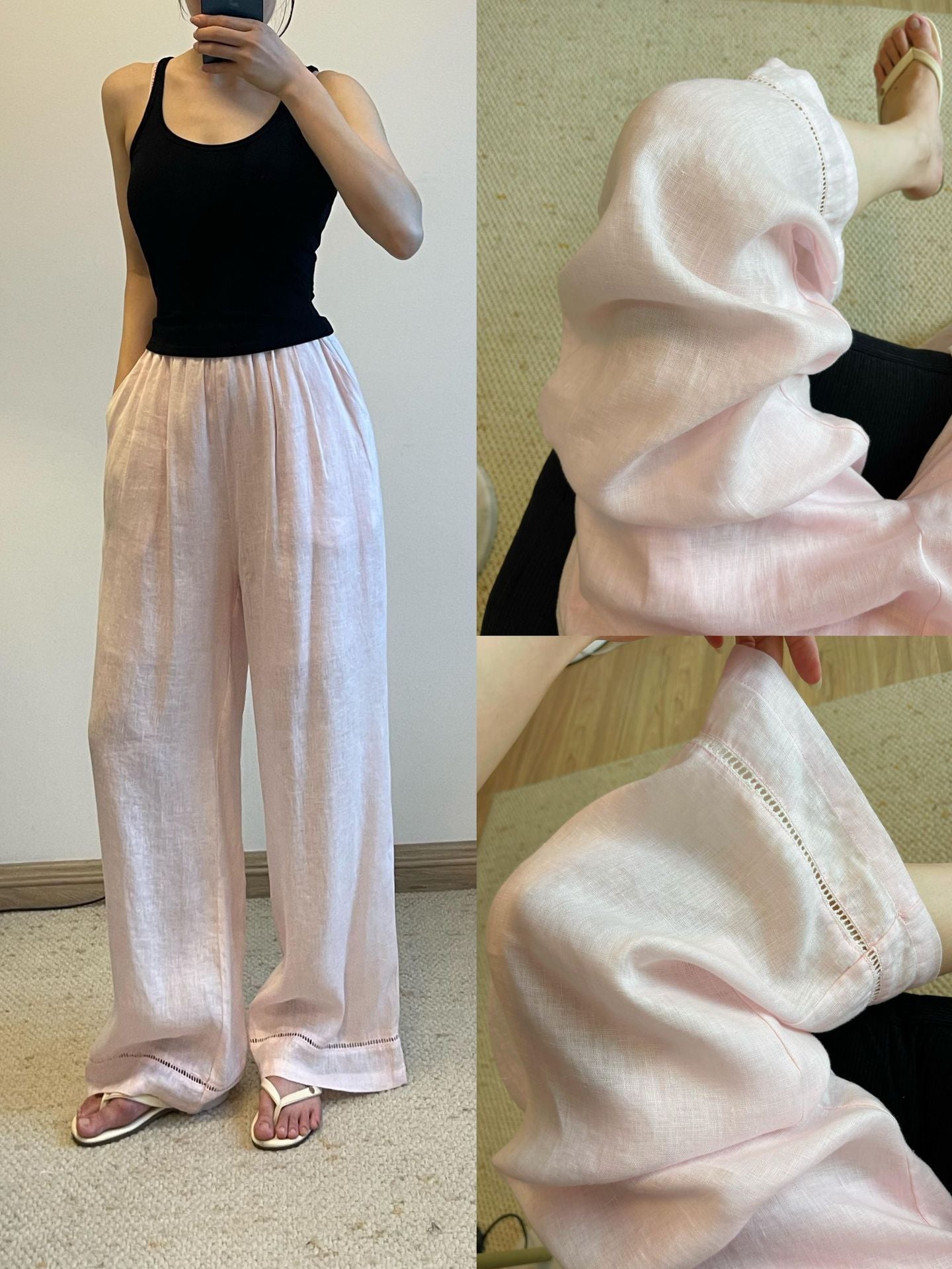 Linen Straight Leg Pants for Women