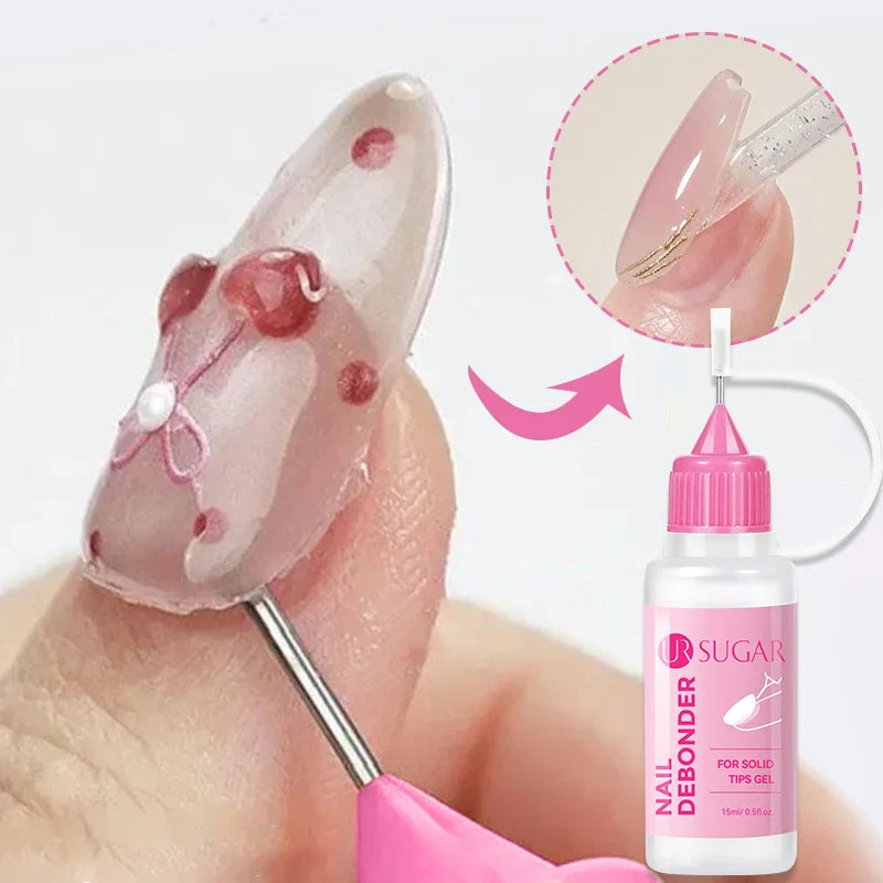 UR SUGAR 15ml Nail Gel Remover – Press-On & False Nail Adhesive Remover