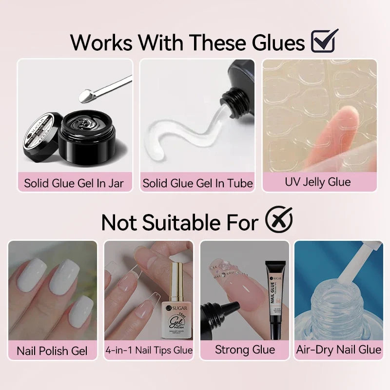 UR SUGAR 15ml Nail Gel Remover – Press-On & False Nail Adhesive Remover